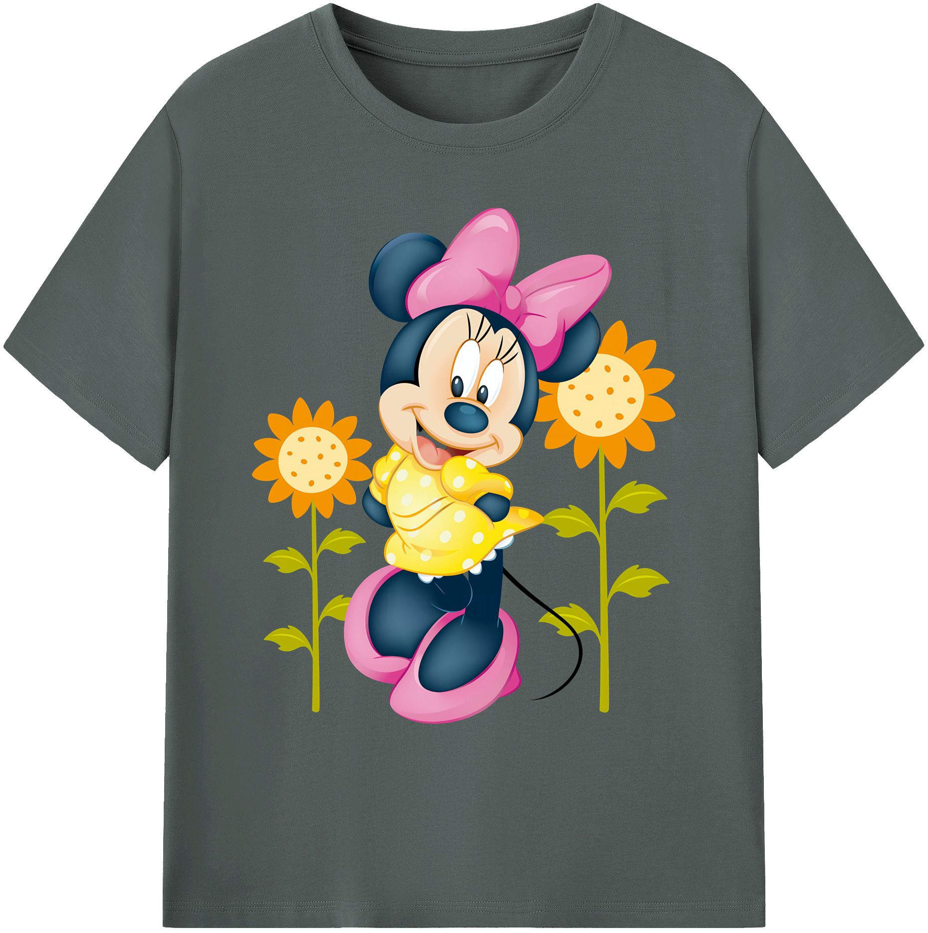 ミッキーマウス Mickey Mouse 綿100％ メンズ半袖Tシャツ｜肌触りやわらか＆通気性